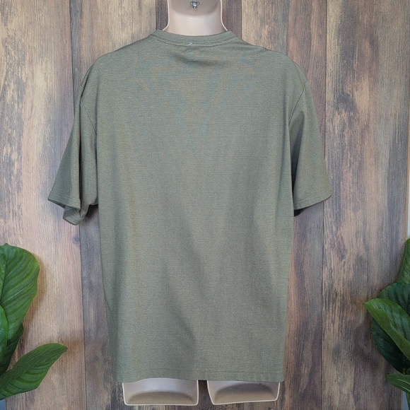 Van Heusen Studio Sage Green Short Sleeve Tee L               P318 - Picture 5 of 6